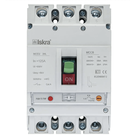 aes iskra 3p 125a – siguresë automatike mccb