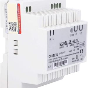 trafo 12v dc dr 60w 5a për montim në shina