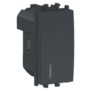 ndërprerës thjeshtë 1m me dritë schneider easy styl – lmr1401003 – i zi