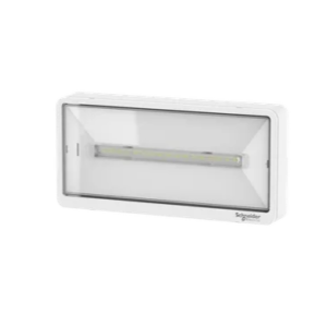 dritë panike schneider electric ova44010, exiway light, kohëzgjatje e përzgjedhshme 1h 3h, 9xled 0.3w, 110lm, ip42, e bardhë