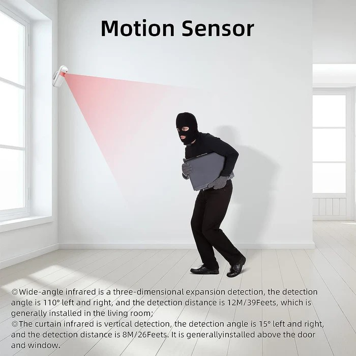 sensor lëvizjeje wireless pa 92 për sistem alarmi