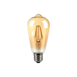 poq led st64 e27 4w dekorativ amber