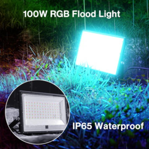 reflektor led slim rgb 100w