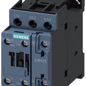 kontaktor siemens 3rt2028 1ap00 – 18.5 kw, 38a, 3 pol, 230v ac, 1no+1nc