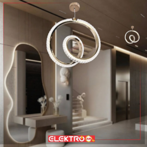 abazhur led i varur me kristale 7859 gd