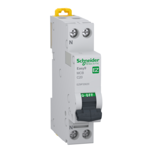 siguresë schneider electric ez9p35620 1p+n 20a c