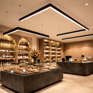 profil alumini për ndriçim linear 70×75 mm