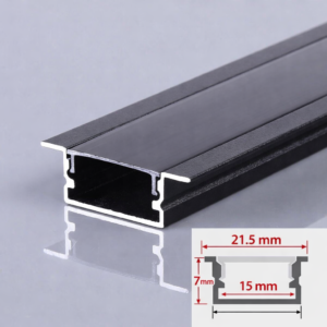 profil alumini për led bk bk ngjyrë e zezë,3m