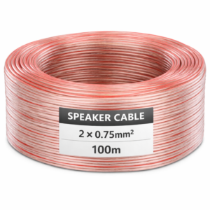 kabëll 2×0.75 mm² transparent – 100 m