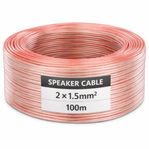 kabëll 2×1.5 mm² transparent – 100 m