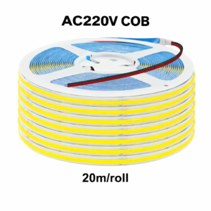 shirit led cob 220v ip20 – 10w/m 8mm 20m/roll