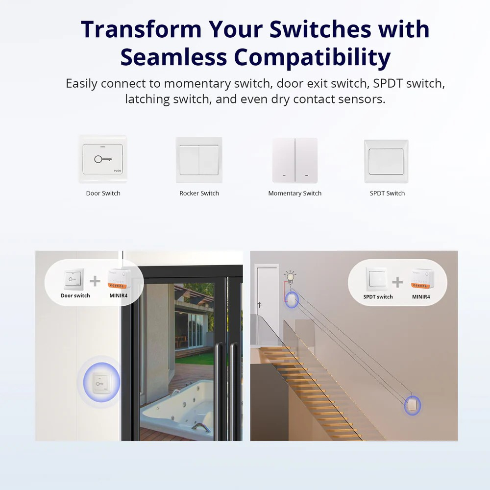 sonoff minir4 – smart switch wifi ultra slim
