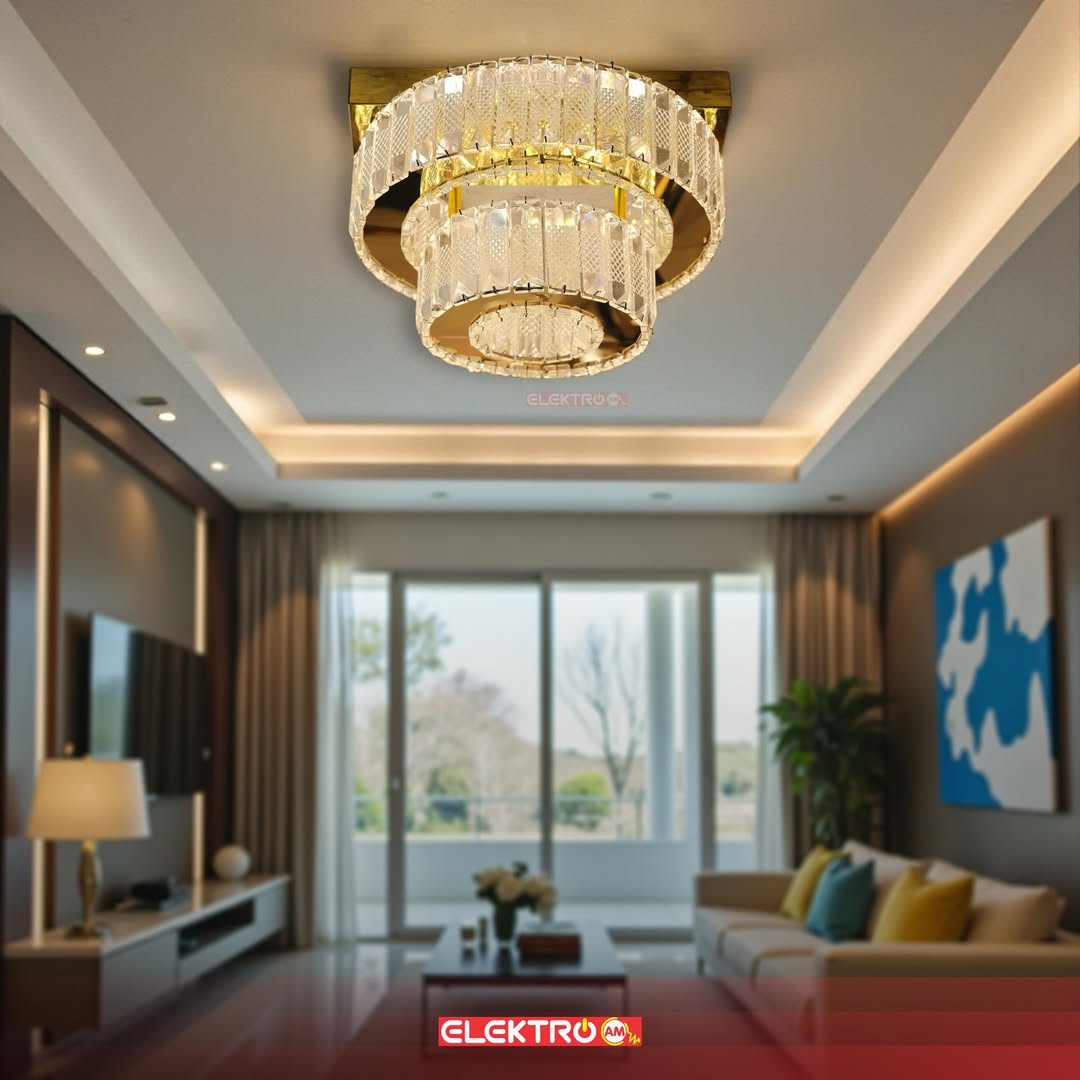 abazhure led tavani me kristal ams102