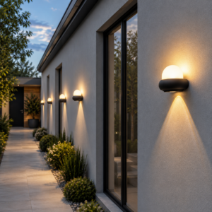 anësore muri led për ambiente të jashtme d01/6w bk